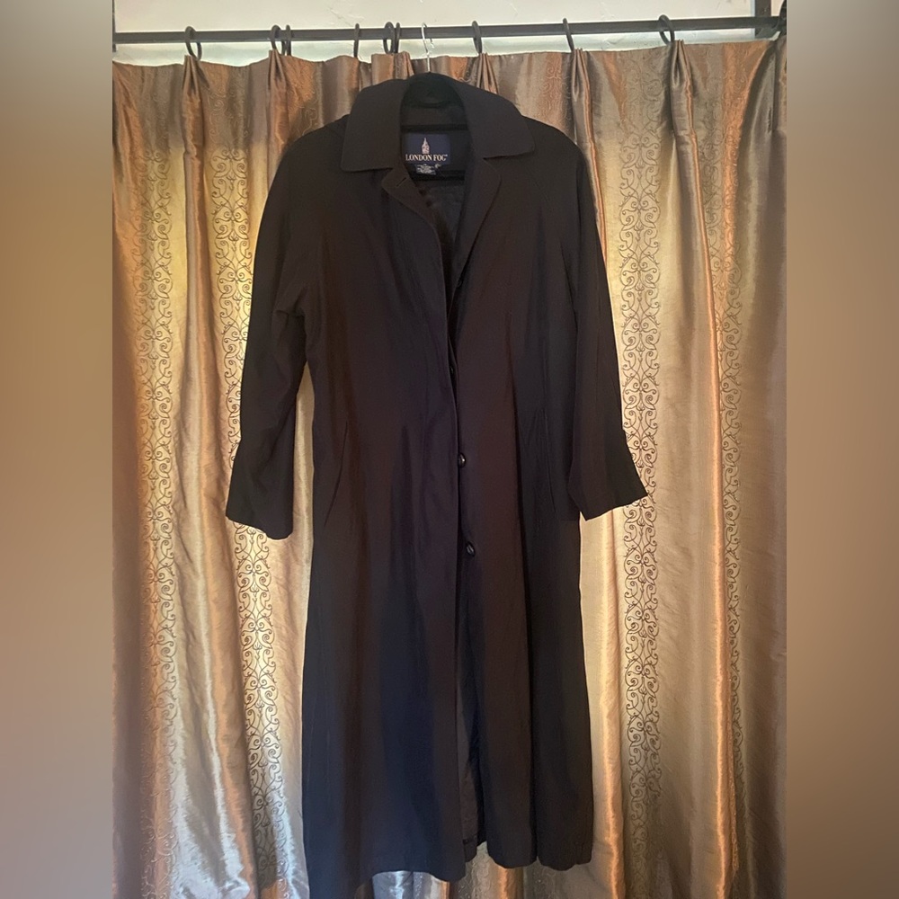 London Fog Classic Black Overcoat
